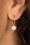 Pearl Earrings Années 50 en Doré
