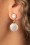 Topvintage Boutique Collection - Double Pearl Drop Earrings Années 50 en Doré