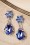 Topvintage Boutique 37263 Flower Stone Drop Earrings Silver Blue 04122020 0004 W
