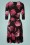 Vintage Chic 36750 Swingdress Black Pink Floral 12102020 010W