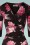 Vintage Chic 36750 Swingdress Black Pink Floral 12102020 004V