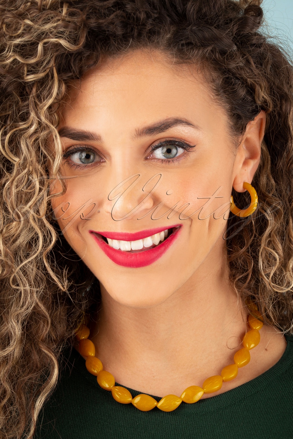 mustard colored costume jewelry