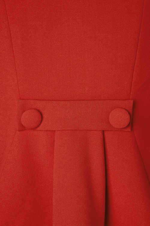 Collectif Clothing - Brooke Jacket Années 50 en Rouge 3