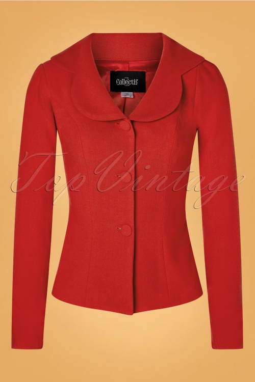 Collectif Clothing - Brooke Jacke in Rot