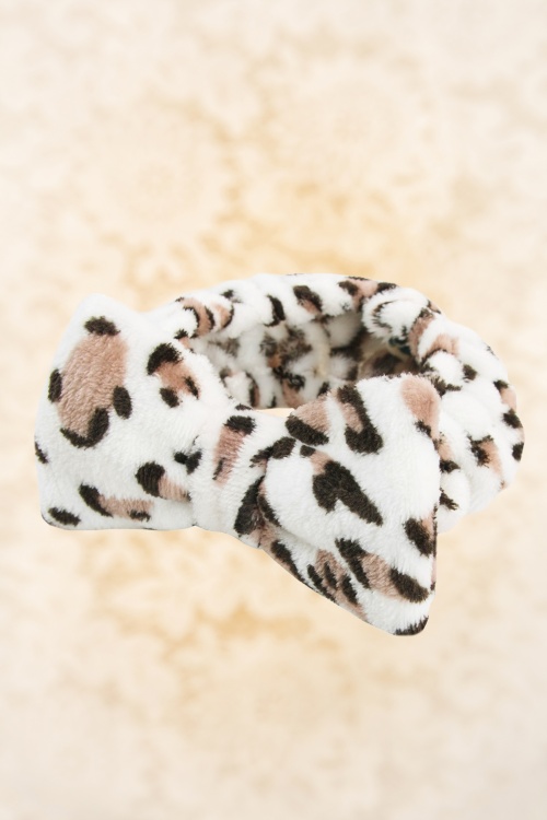 Peggy Make-Up Headband in Leopard