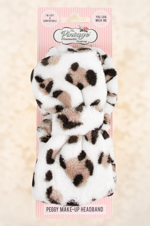 The Vintage Cosmetic Company - Peggy Make-Up Headband en Leopard