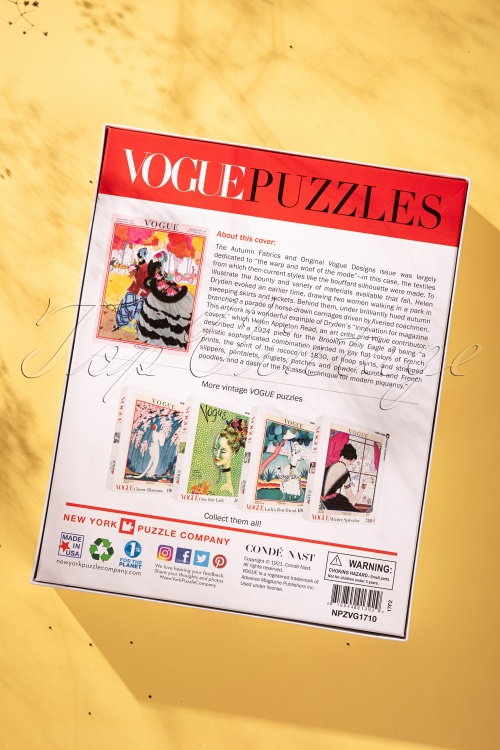New York Puzzle Company - Autumn Fashions - Vogue puzzel van 1000 stukjes 5