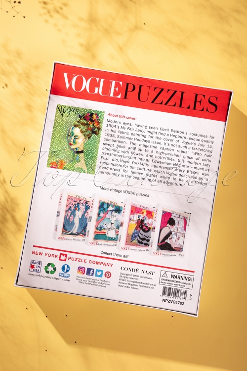 New York Puzzle Company - One fair lady - Vogue puzzel van 500 stukjes 5
