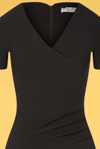 Vintage Chic for Topvintage - Vera pencil jurk in zwart 3