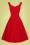 Collectif 36807 Ridly Plain Swing Dress Red20201101 020L
