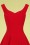 Collectif 36807 Ridly Plain Swing Dress Red20201101 020L V