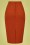 Collectif 36766 Polly Textured Cotton Pencil Skirt Orange20200111 021L