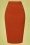 Collectif 36766 Polly Textured Cotton Pencil Skirt Orange20200111 020L
