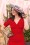 Vintage Diva 36681 Izabella Pencil Dress Red 201109 040MW