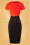 Vintage Diva 36685 Riva Pencil Dress Black Orange 20201221 001W