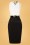 Vintage Diva 36676 Nadine Pencil Dress Black White 20201221 001W
