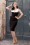 Vintage Diva  - The Lucile Pencil Dress in Black and White