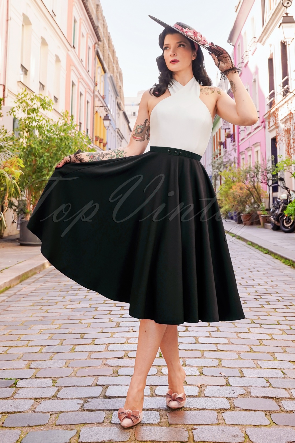 swing black dress