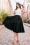 Miss Candyfloss - 50s Eszter Houndstooth Pencil Skirt in Dark Navy