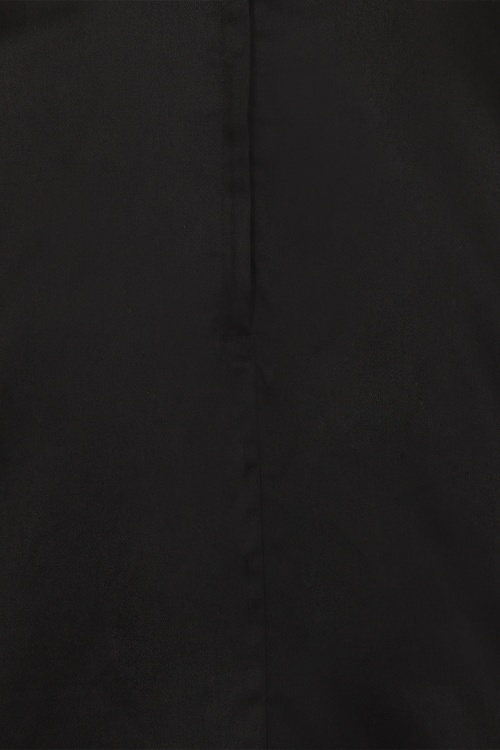 Collectif Clothing - Matilde klassieke katoenen swing rok in zwart 3