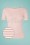 50s Sweet Candy Jersey Top in Blush