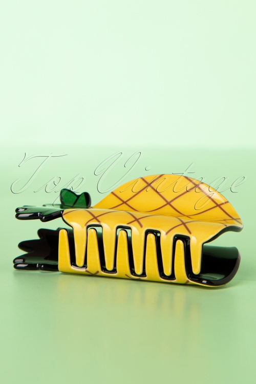 Banned Retro - 50s Tropical Breeze Hair Clip in Yellow 4