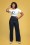 Collectif 32143 Rebel Kate Wide Leg Trousers Navy20200118 020LW