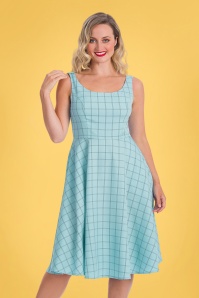Unique Vintage - 50s I Love Lucy x UV Starlet Duster in Black Swiss Dot