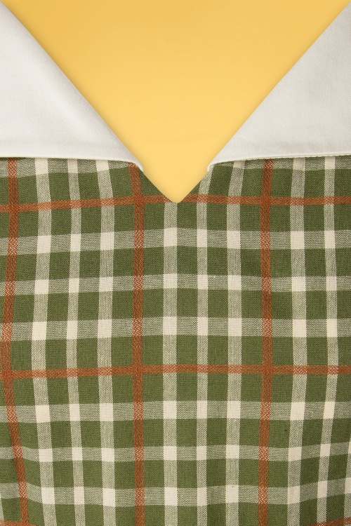 Banned 36124 Swingdress Garden Check Green 11172020 007W