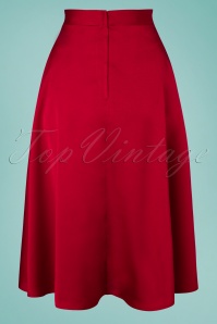 Banned Retro - 50s Strawberry Swing Skirt in Lipstick Red 3