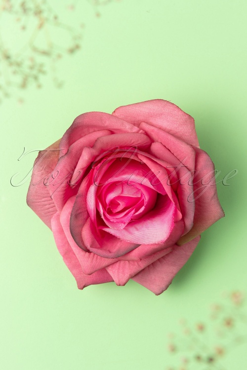 Banned Retro - Duftende Liebesblumen-Haarspange in Pink
