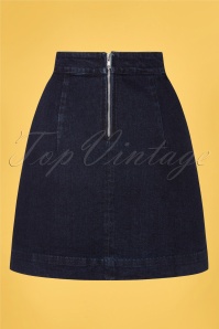 Danefae - 60s Dan London Cord Skirt in Denim 3