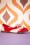 Banned Retro Zapatos Brogues Milana de los 60 en rojo y crema