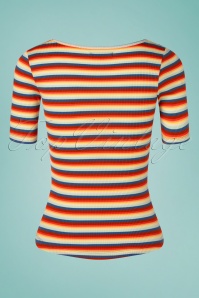 King Louie - 60s Carice Striped Rib Top in Daydream 3
