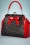 50s Frances Polka Star Bag in Black and Red