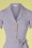 Very Cherry - 40s Revers Straight Linnen Dress in Lavender 3