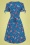 Bunny - Chantilly mid swing jurk in blauw 4