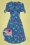 Bunny - Chantilly mid swing jurk in blauw 2