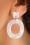 60s Resin Marble Earrings in Cream