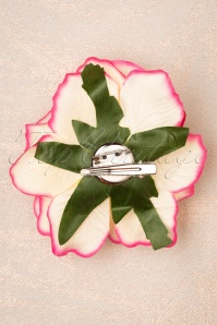 Topvintage Boutique Collection - 50s Ravishing Rose Hair Clip in Pink 3
