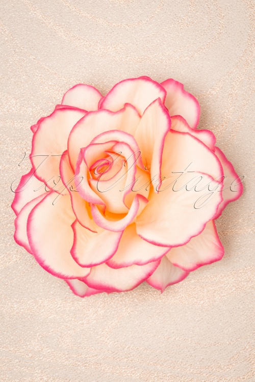 Topvintage Boutique Collection - 50s Ravishing Rose Hair Clip in Pink