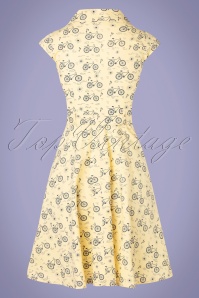 Circus - 60s Penny Bike Dress in Soft Yellow 5