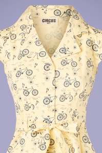 Circus - 60s Penny Bike Dress in Soft Yellow 3