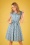 Topvintage Boutique Collection - Exklusiv bei TopVintage ~ Olivia Floral Kurzarm Swing Kleid in Gelb