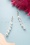 String Of Pearls Earrings Années 50 en Doré