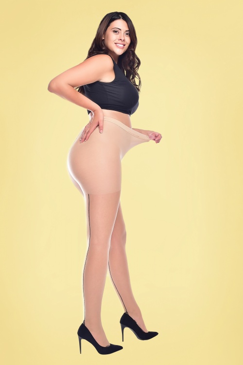 Pamela Mann 30 Denier Curvy Super Stretch Tights – Kahawia Pantyhose