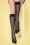 Marcmarcs - 50s Matrica Knee Socks in Black 