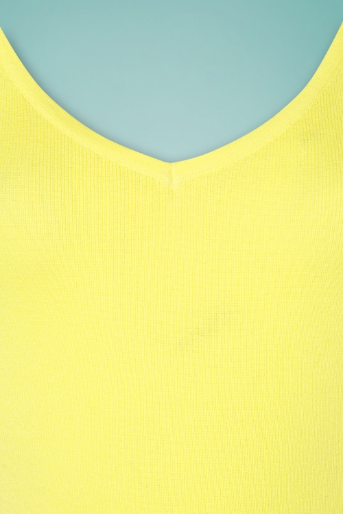 King Louie - 60s Diamond Puff Cottonclub Top in Yellow Pear 4