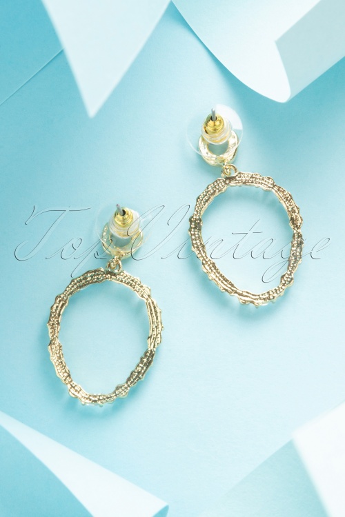 Day&Eve by Go Dutch Label - 50s Diamonds and Pearls Earrings in Gold 3