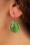 Lavina Stone Drop Earrings Années 50 en Vert